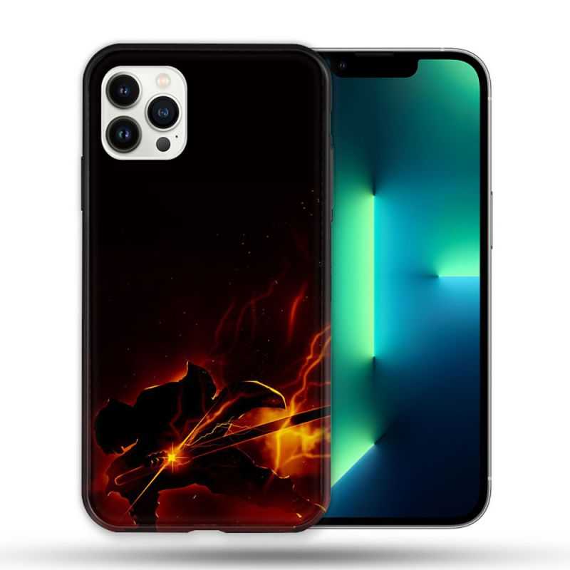 Coque Compatible Magsafe Pour Apple Iphone 13 PRO Manga Demon Slayer Electric