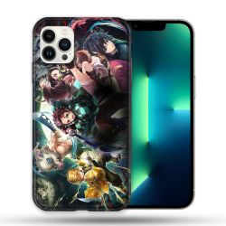 Coque Compatible Magsafe Pour Apple Iphone 13 PRO Manga Demon Slayer Groupe