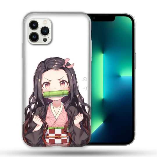 Coque Compatible Magsafe Pour Apple Iphone 13 PRO Manga Demon Slayer Nezuko