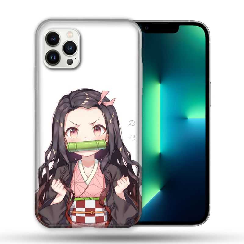 Coque Compatible Magsafe Pour Apple Iphone 13 PRO Manga Demon Slayer Nezuko