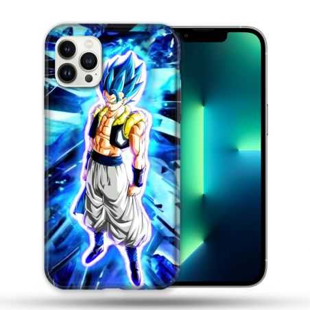 Coque Compatible Magsafe Pour Apple Iphone 13 PRO Manga Dragon Ball Gogeta Lumiere