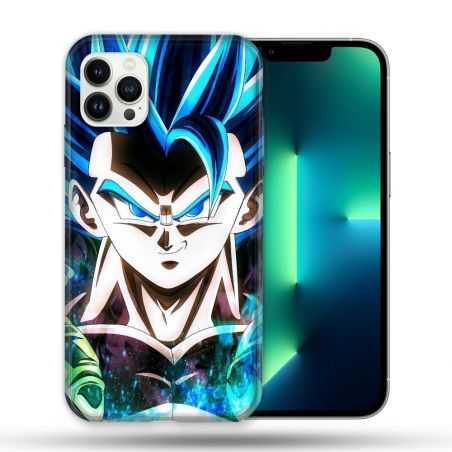 Coque Compatible Magsafe Pour Apple Iphone 13 PRO Manga Dragon Ball Gogeta Visage