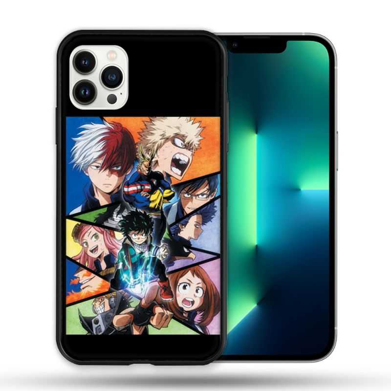 Coque Compatible Magsafe Pour Apple Iphone 13 PRO Manga My Hero Academia Noir