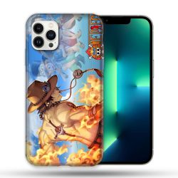 Coque Compatible Magsafe Pour Apple Iphone 13 PRO Manga One Piece Ace Color