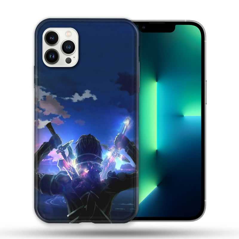 Coque Compatible Magsafe Pour Apple Iphone 13 PRO Manga SAO sword Art Online Epee