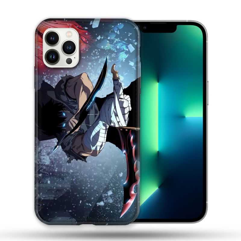 Coque Compatible Magsafe Pour Apple Iphone 13 PRO Manga Solo Leveling Sung Epee