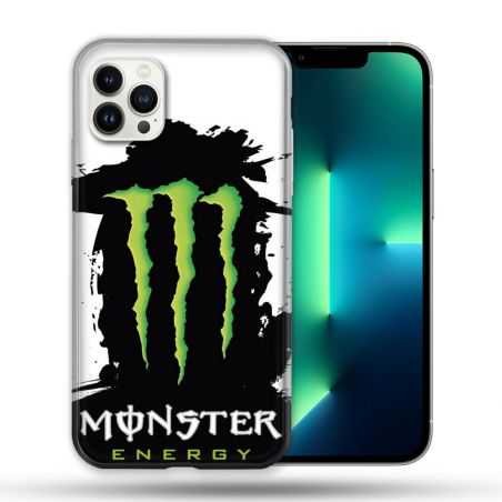 Coque Compatible Magsafe Pour Apple Iphone 13 PRO Monster Energy Tache
