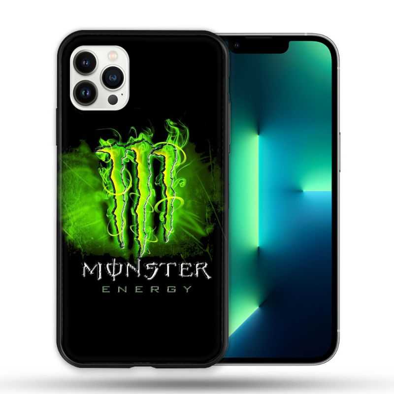 Coque Compatible Magsafe Pour Apple Iphone 13 PRO Monster Energy Vert