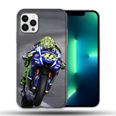Coque Compatible Magsafe Pour Apple Iphone 13 PRO Moto Course GP Wheeling 46