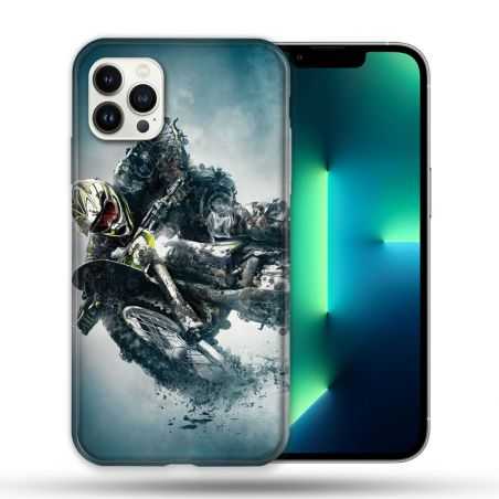 Coque Compatible Magsafe Pour Apple Iphone 13 PRO Moto Cross Ombre