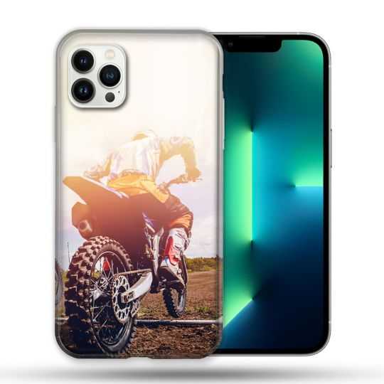 Coque Compatible Magsafe Pour Apple Iphone 13 PRO Moto Cross Soleil