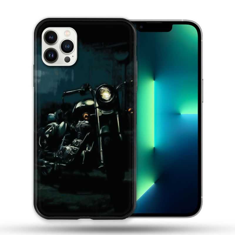 Coque Compatible Magsafe Pour Apple Iphone 13 PRO Moto Harley Vintage