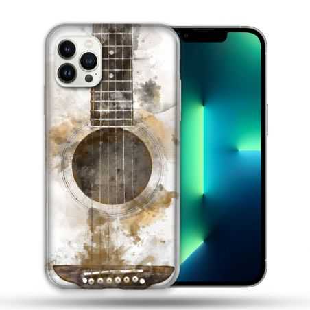 Coque Compatible Magsafe Pour Apple Iphone 13 PRO Musique Guitare Tag