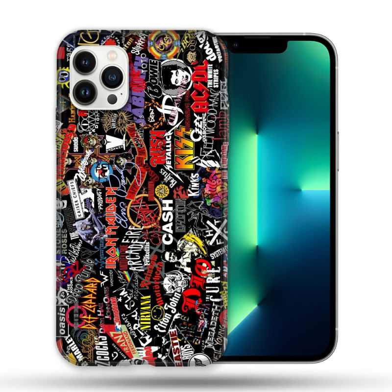 Coque Compatible Magsafe Pour Apple Iphone 13 PRO Musique Rock Groupe