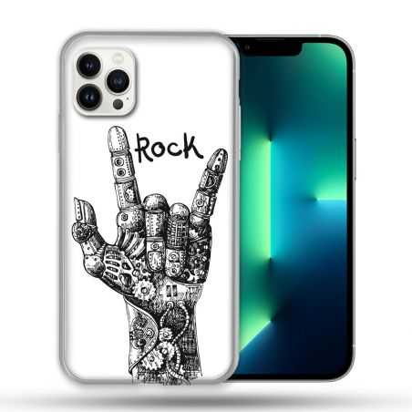 Coque Compatible Magsafe Pour Apple Iphone 13 PRO Musique Rock Main