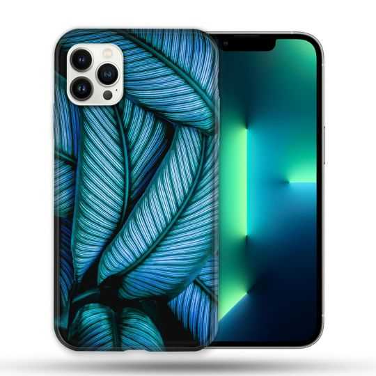 Coque Compatible Magsafe Pour Apple Iphone 13 PRO Nature Feuille Palmier