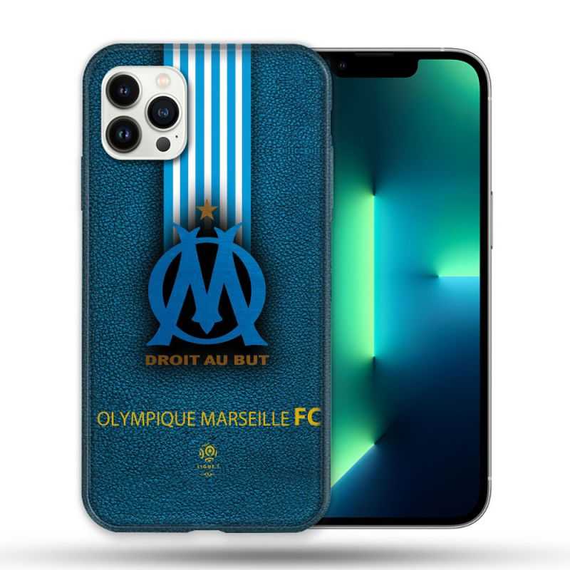 Coque Compatible Magsafe Pour Apple Iphone 13 PRO Olympique Marseille OM Bande