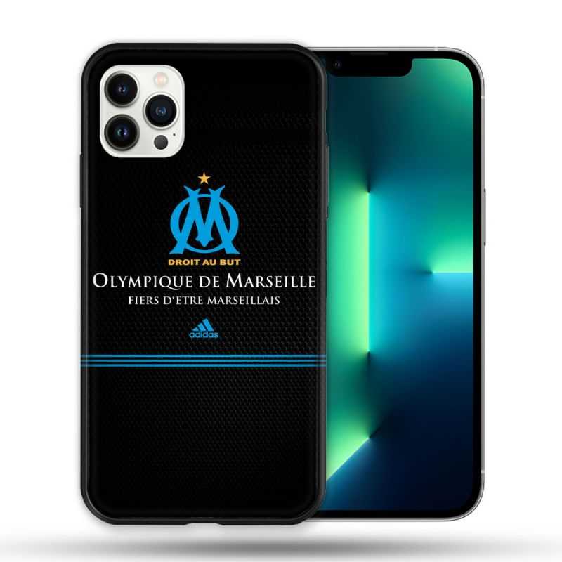 Coque Compatible Magsafe Pour Apple Iphone 13 PRO Olympique Marseille OM Fier etre Marseillais