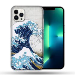 Coque Compatible Magsafe Pour Apple Iphone 13 PRO Peinture La Grande Vague