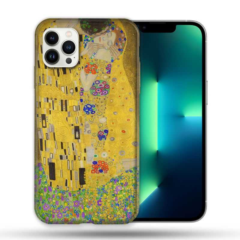 Coque Compatible Magsafe Pour Apple Iphone 13 PRO Peinture Le Baiser