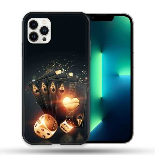 Coque Compatible Magsafe Pour Apple Iphone 13 PRO Poker Des