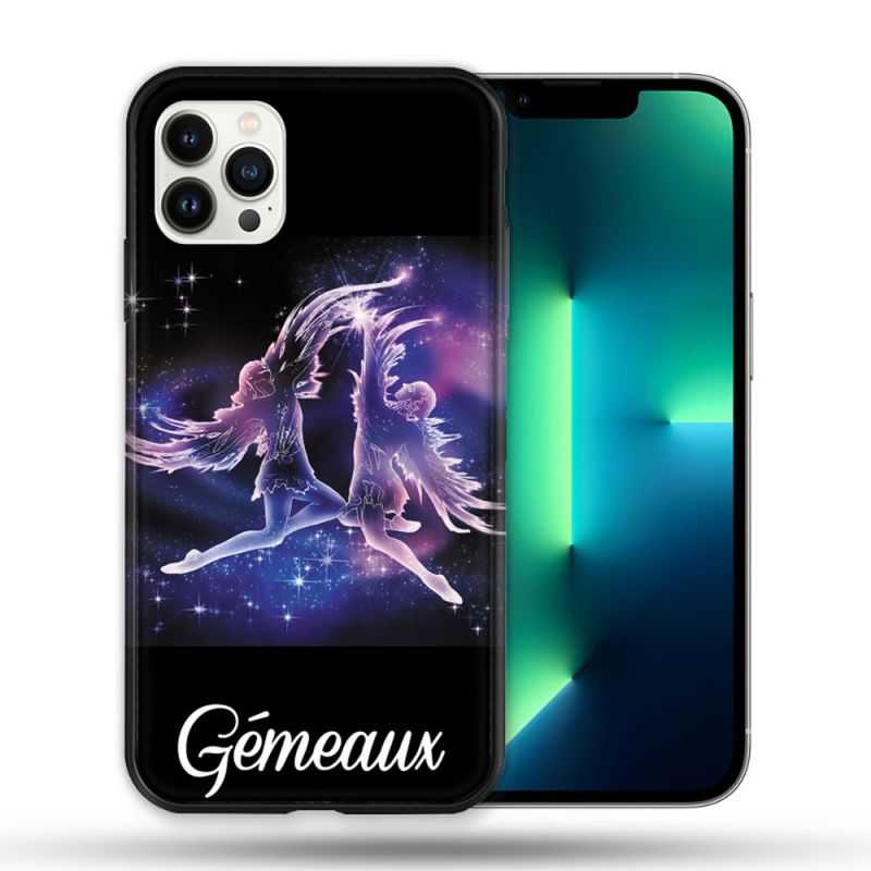 Coque Compatible Magsafe Pour Apple Iphone 13 PRO Signe Zodiaque 2 Gémeaux