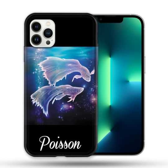 Coque Compatible Magsafe Pour Apple Iphone 13 PRO Signe Zodiaque 2 Poisson