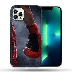 Coque Compatible Magsafe Pour Apple Iphone 13 PRO Sport Boxe Gant Rouge