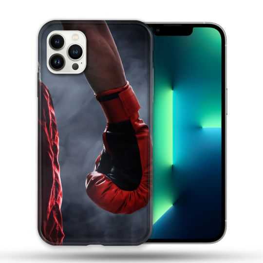 Coque Compatible Magsafe Pour Apple Iphone 13 PRO Sport Boxe Gant Rouge