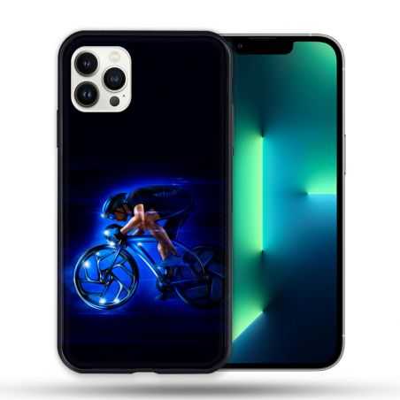 Coque Compatible Magsafe Pour Apple Iphone 13 PRO Sport Cyclisme Bleu