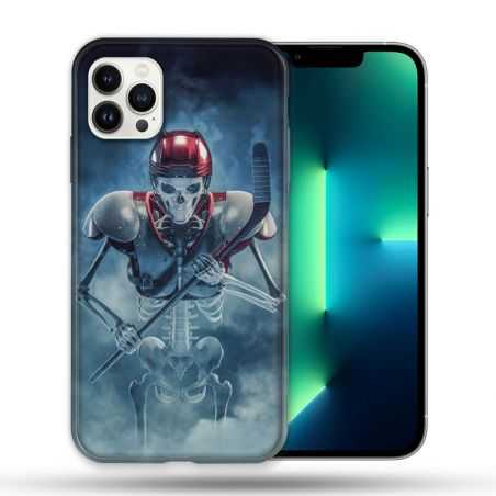 Coque Compatible Magsafe Pour Apple Iphone 13 PRO Sport Hockey Squelette