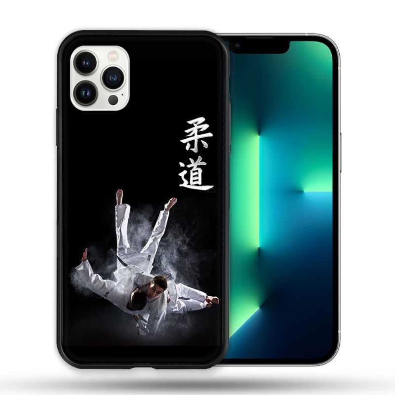 Coque Compatible Magsafe Pour Apple Iphone 13 PRO Sport Judo Noir