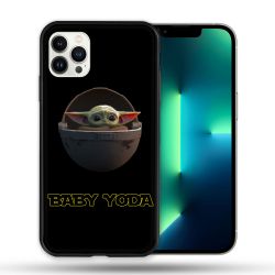 Coque Compatible Magsafe Pour Apple Iphone 13 PRO Star Wars - Yoda bebe noir