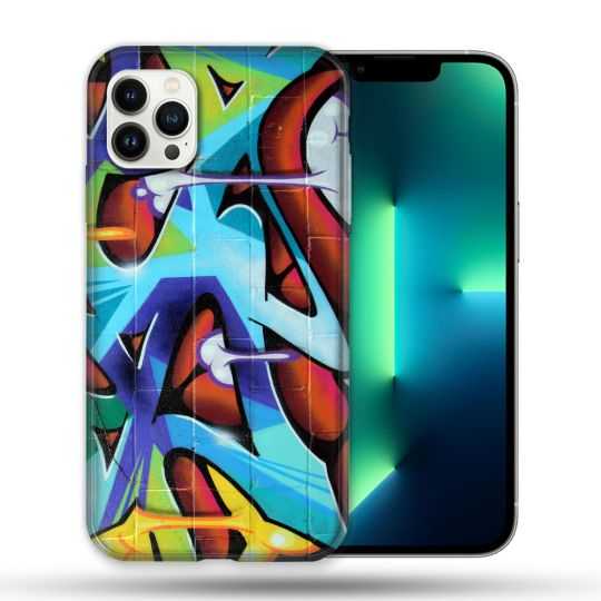 Coque Compatible Magsafe Pour Apple Iphone 13 PRO Street Art Graf Color