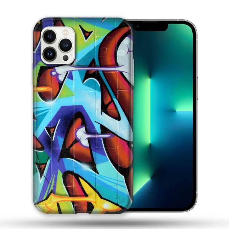 Coque Compatible Magsafe Pour Apple Iphone 13 PRO Street Art Graf Color