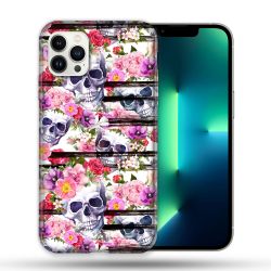 Coque Compatible Magsafe Pour Apple Iphone 13 PRO Tete de Mort Pattern