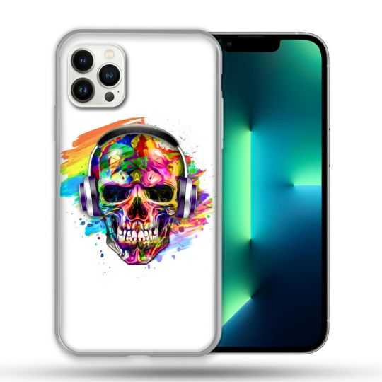 Coque Compatible Magsafe Pour Apple Iphone 13 PRO Tete de Mort Tag