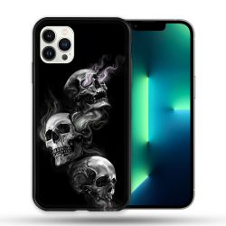 Coque Compatible Magsafe Pour Apple Iphone 13 PRO Tete de Mort Triple
