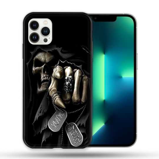 Coque Compatible Magsafe Pour Apple Iphone 13 PRO Tete de Mort Your Next