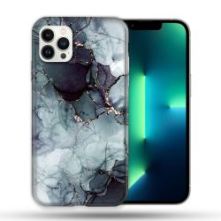 Coque Compatible Magsafe Pour Apple Iphone 13 PRO Texture Marbre Gris