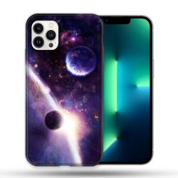 Coque Compatible Magsafe Pour Apple Iphone 13 PRO Univers Planete Stellaire