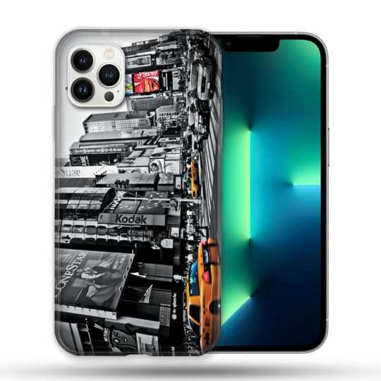 Coque Compatible Magsafe Pour Apple Iphone 13 PRO Voyage Amerique USA New York Taxi