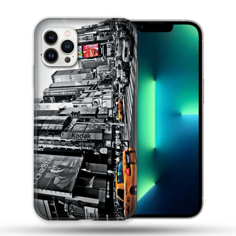 Coque Compatible Magsafe Pour Apple Iphone 13 PRO Voyage Amerique USA New York Taxi