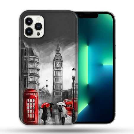 Coque Compatible Magsafe Pour Apple Iphone 13 PRO Voyage Angleterre Londres Vintage