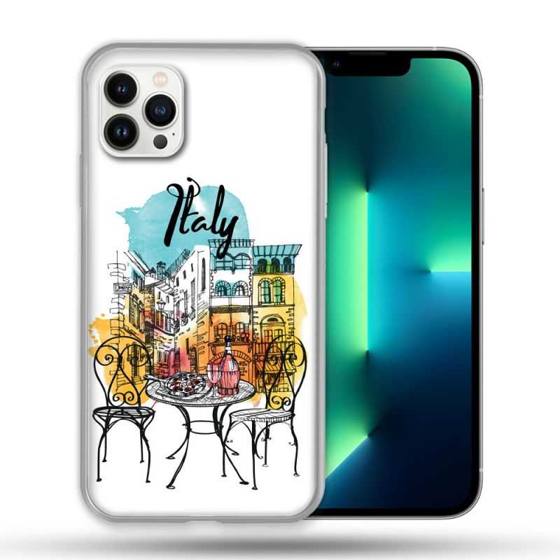 Coque Compatible Magsafe Pour Apple Iphone 13 PRO Voyage Italie Vintage