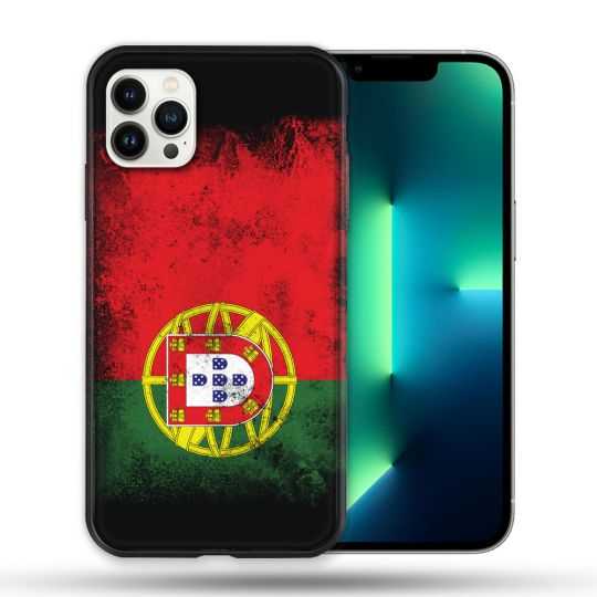 Coque Compatible Magsafe Pour Apple Iphone 13 PRO Voyage Portugal Drapeau