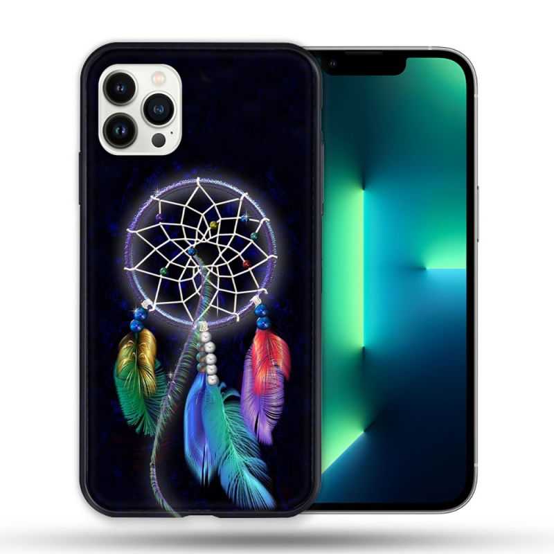 Coque Compatible Magsafe Pour Apple Iphone 13 PRO Zen Attrape Reve Multicolore