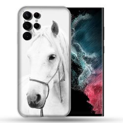 Coque compatible Magsafe Pour Samsung Galaxy S22 Ultra Animal Cheval Cristal
