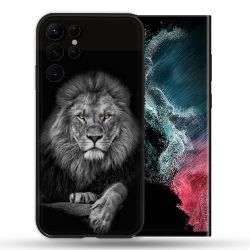 Coque compatible Magsafe Pour Samsung Galaxy S22 Ultra Animal Lion Majestueux