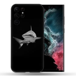 Coque compatible Magsafe Pour Samsung Galaxy S22 Ultra Animal Requin Sombre